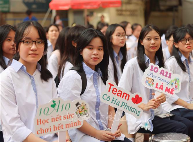 vna potal ha noi truong thpt kim lien 50 mua sen ruc ro stand